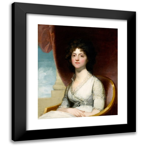 Gilbert Stuart 12x14 Black Modern Framed Museum Art Print Titled - Marianne Ashley Walker