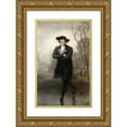 thumbnail image 1 of Gilbert Stuart 12x18 Gold Ornate Wood Frame and Double Matted Museum Art Print Titled - The Skater (Portrait of William Grant) (1782), 1 of 4