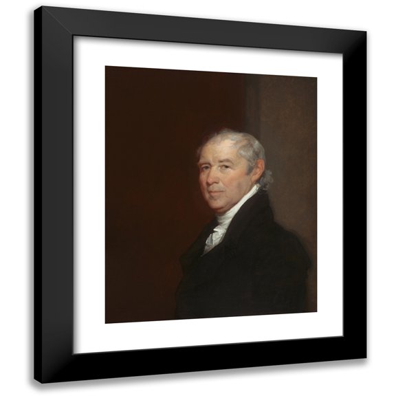 Gilbert Stuart 20x24 Black Modern Framed Museum Art Print Titled - Benjamin Kill (1814)