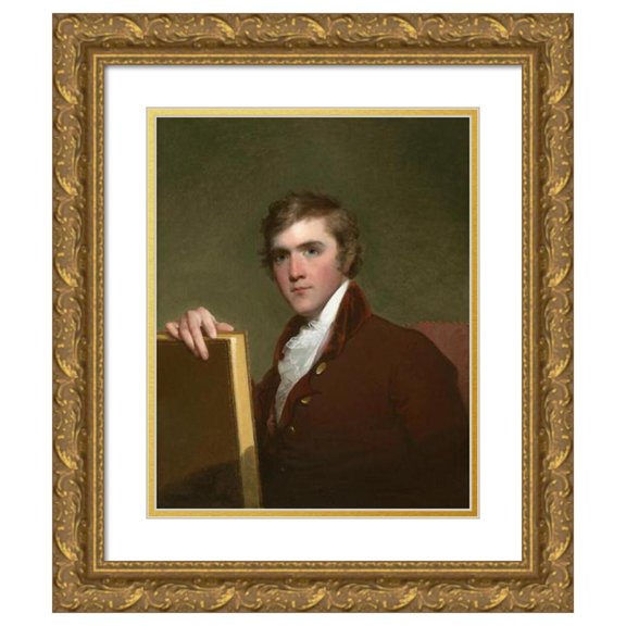 Gilbert Stuart 20x24 Gold Ornate Framed and Double Matted Museum Art Print Titled - Horace Binney (1800)