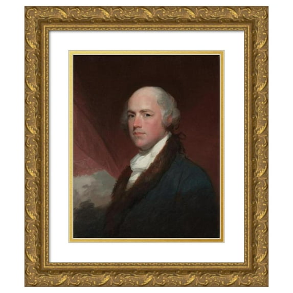 Gilbert Stuart 20x24 Gold Ornate Framed and Double Matted Museum Art Print Titled - Wilson Cary Nicholas (C. 1805)