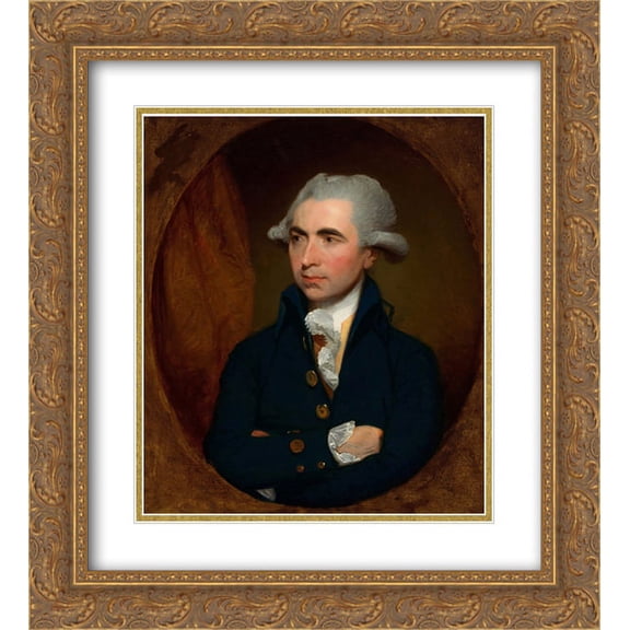 Gilbert Stuart 2x Matted 20x24 Gold Ornate Framed Art Print 'Luke White '