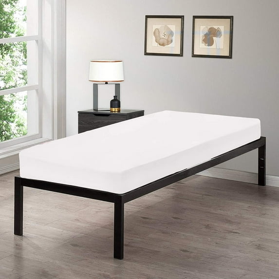 Gilbin 100% Jersey Knit Cotton Fitted Cot Sheet for Camp Cot Mattresses 30" x 75" Solid White, Soft & Breathable, for Boys and Girls