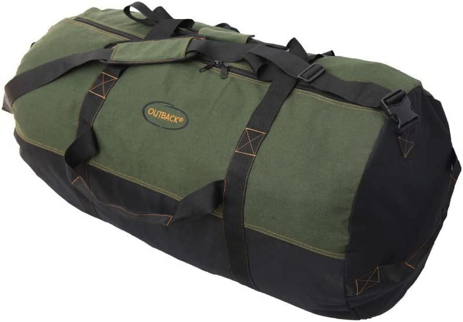 Gilbin Cotton Canvas Shoulder Duffle Bag, Tote with Straps Great for Sports, Gym, Work, Every day, Travel, Camping, Hiking, Overnight, Weekend - Packable, Carryall, Holdall
