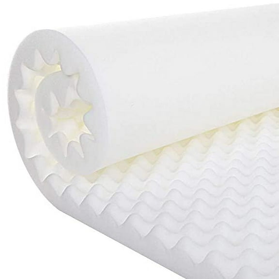 Gilbin Egg Crate Hi-Density Foam Mattress Pad and Bed Topper for Support and -
