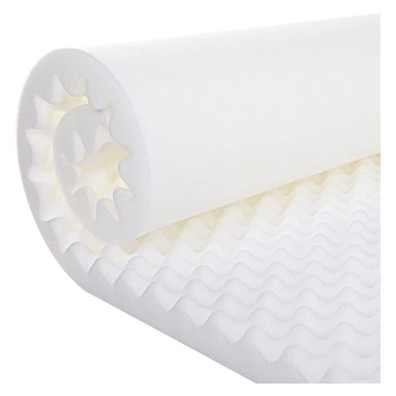 Gilbin Foam Mattress Topper, Egg Crate Foam Pad, Mattress Topper Convoluted Cot Size