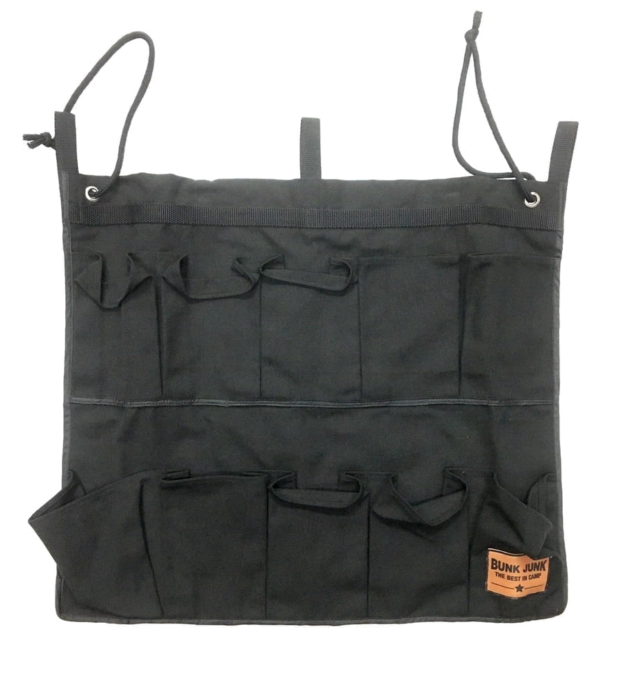 Gilbin Hanging Storage Bag Holder End of Bed Shoe Organizer with 10 Pockets for Bed Rails(Black)