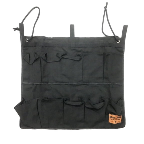 Gilbin Hanging Storage Bag Holder End of Bed Shoe Organizer with 10 Pockets for Bed Rails(Black)