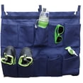 thumbnail image 1 of Gilbin Hanging Storage Bag Holder End of Bed Shoe Organizer with 10 Pockets for Bed Rails(Navy), 1 of 2