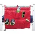 thumbnail image 1 of Gilbin Hanging Storage Bag Holder End of Bed Shoe Organizer with 10 Pockets for Bed Rails(Red), 1 of 1