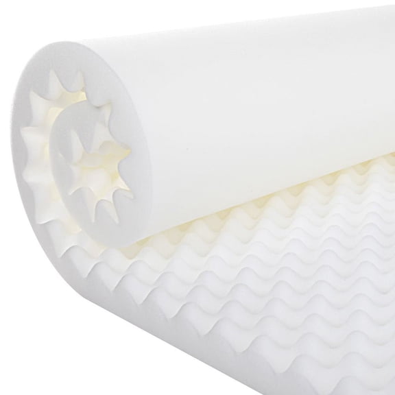 Gilbin High Density Comfort Support Foam Mattress Topper for Cot, 30" x 74"