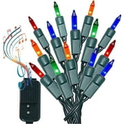 Gilbin Indoor Large Festive Durable Energy-efficient LED Musical Christmas String Light, 26 ft Multicolor