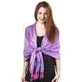 thumbnail image 1 of Gilbin Luxurious Paisley Design 28 x 70 Silk Blend Pashmina Shawl Wrap, 1 of 1