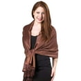thumbnail image 1 of Gilbin Luxurious Paisley Design 28 x 70 Silk Blend Pashmina Shawl Wrap, 1 of 2