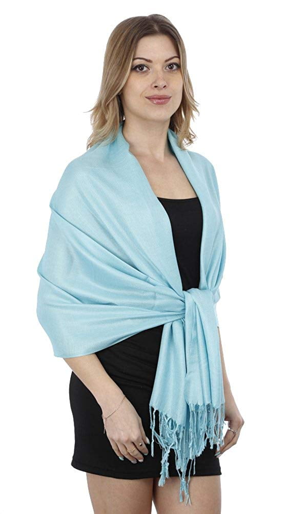 Women's Cashmere Wool Oversized Shawl Wrap - Ultra Soft Pashmina Stole Scarf With Gift Box