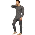 thumbnail image 1 of Gilbin Men's Winter Thermal Ultra Soft Base Layer Top and Pants, Gray, 1 of 1