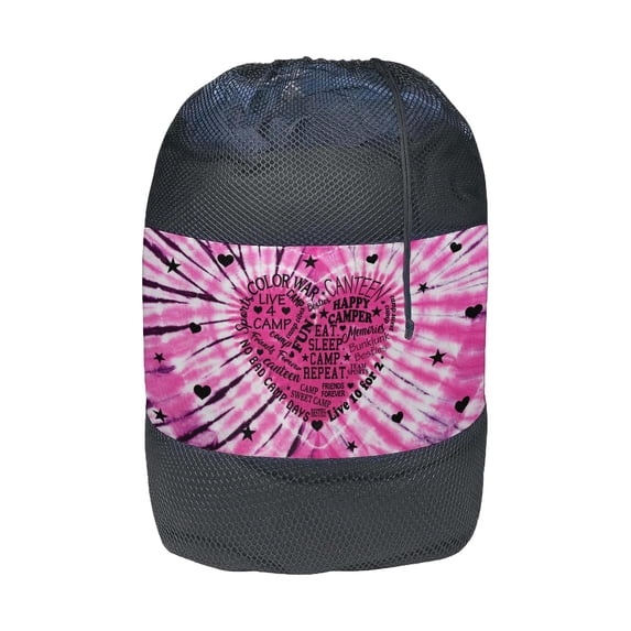 Gilbin Mesh Laundry & Sock Bag – Personalized Fun Printed Camp Laundry Bag for Kids, Breathable Nylon Mesh, Drawstring Closure, Sleepaway Camp Essentials