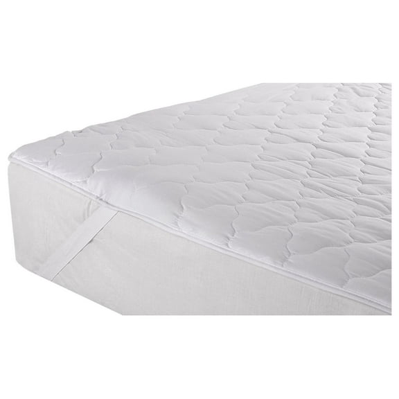 Gilbin, Quilted Cot Size Cotton Top Camp Mattress Pad Fits on Most Camping cots, R/V bunk beds, Home cots, Boat bunks, roll-Away-beds, Foldaway beds, Foam Sleeping Pads White 30"x75"