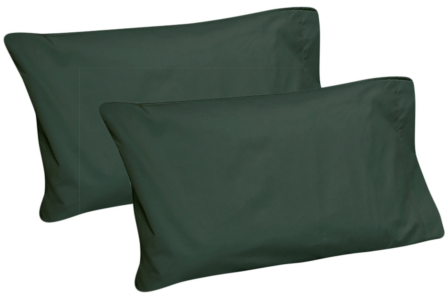 Forest Green Hypoallergenic Microfiber Standard Pillowcase Set