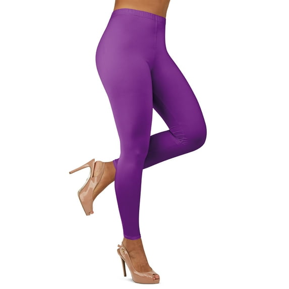 Gilbin Ultra Soft High Waist Leggings for Women-Many Colors -One Size & Plus Size (Dark Purple 3X-5X)