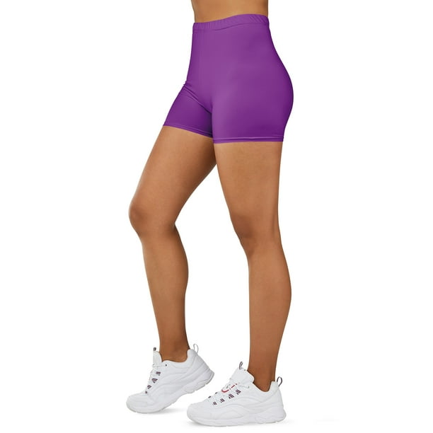 Purple bike shorts store