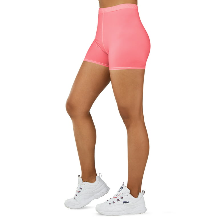 Gilbin Ultra Soft High Waist Yoga Stretch Mini-Bike Shorts for Women-Many  Colors-One Size & Plus Size (Peach S-L)