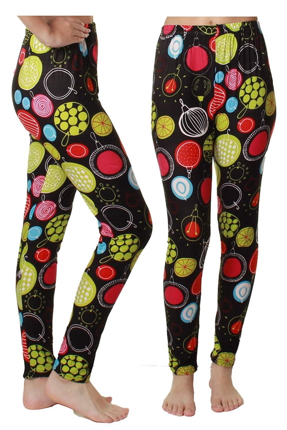 Women's Comfortable Cute Ugly Christmas Print Stretch Footless High-Waist Leggings