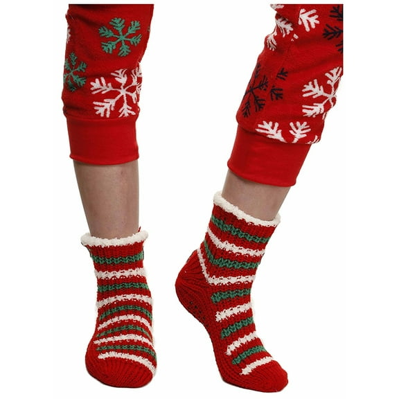 Gilbin's Women's Thick Knit Slipper Socks (2 Pair)