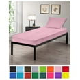 thumbnail image 1 of Gilbins 30" x 75" Cot Size 2-Piece Bed Sheet Set, Made of Ultra Soft Cotton, Perfect for Camp Bunk Beds/RVs/Guest Beds (Pink), 1 of 7