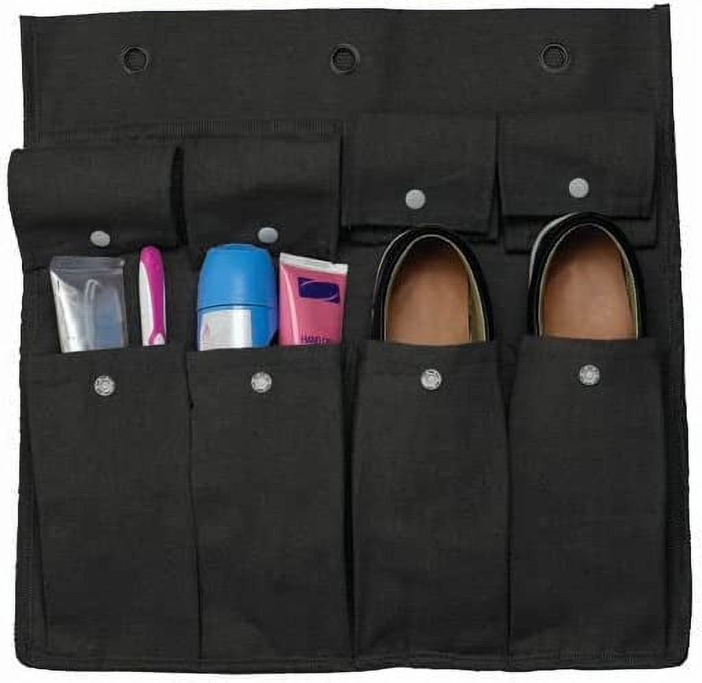 Hanging Bedside Storage Caddy with Pockets for Bunk Bed Dorm Couch Organizing - Navy main image 1