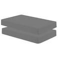 thumbnail image 1 of Gilbins Durable Polyester Breathable Cot Fitted Sheet, 30" x 75", 2-Pack, Gray, 1 of 5