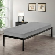 Gilbin Breathable Luxurious T180 Thread Count Cotton Cot Size 30 x 75 Fitted Sheet, Grey