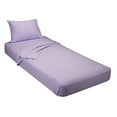 thumbnail image 1 of Gilbins Jersey Knit 3 Pc. Cot Size Camp Sheet Set (Twin Size 39X75, Lavender), 1 of 3
