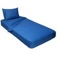 thumbnail image 1 of Gilbins Jersey Knit 3 Piece Cot Size Camp Sheet Set (Cot Size 30"X75", Denim Blue), 1 of 1