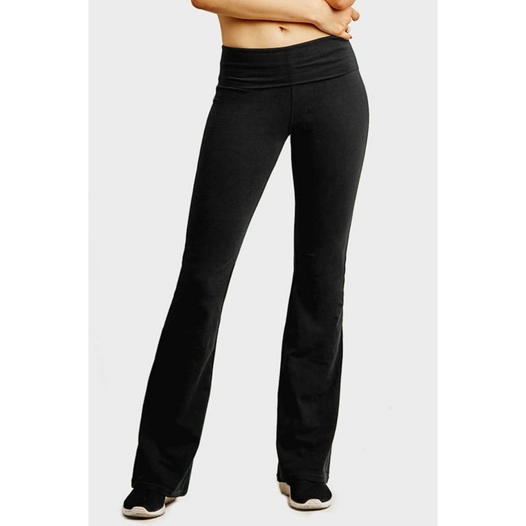 https://i5.walmartimages.com/seo/Gilbins-Womens-Fold-Over-Yoga-Pants-Waistband-Stretchy-Cotton-Blend-with-A-Wide-Flare-Leg-Yoga-Workout-Pants-Black_5e817e24-e2e4-4872-93e4-810d2033481d.f4171be7883e6a47811484976987ea05.jpeg?odnHeight=768&odnWidth=768&odnBg=FFFFFF