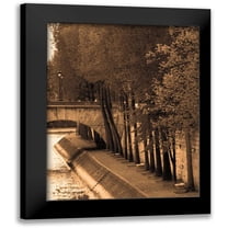 Gilboa, Marina Drasnin 12x14 Black Modern Framed Museum Art Print Titled - Le Bord de la Seine