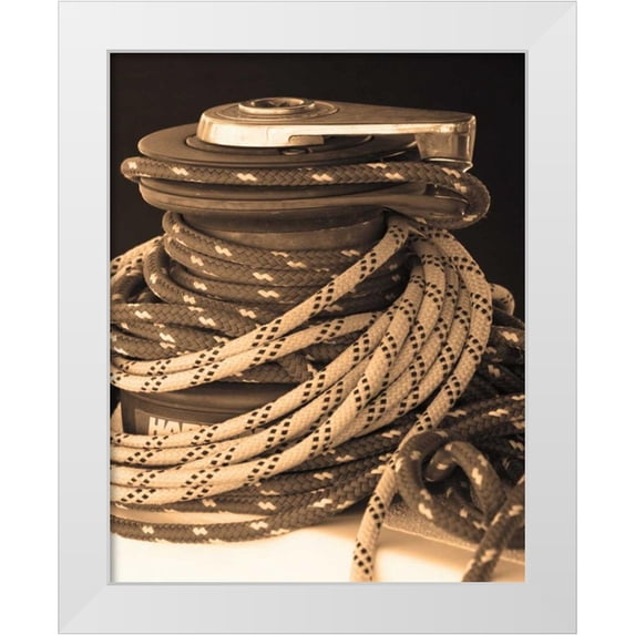Gilboa, Marina Drasnin 26x32 White Modern Wood Framed Museum Art Print Titled - The Drasnin Nautical Series I