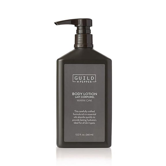 Gilchrist & Soames GIS100305 12.2 oz Guild-Pepper Body Lotion, Warm Oak