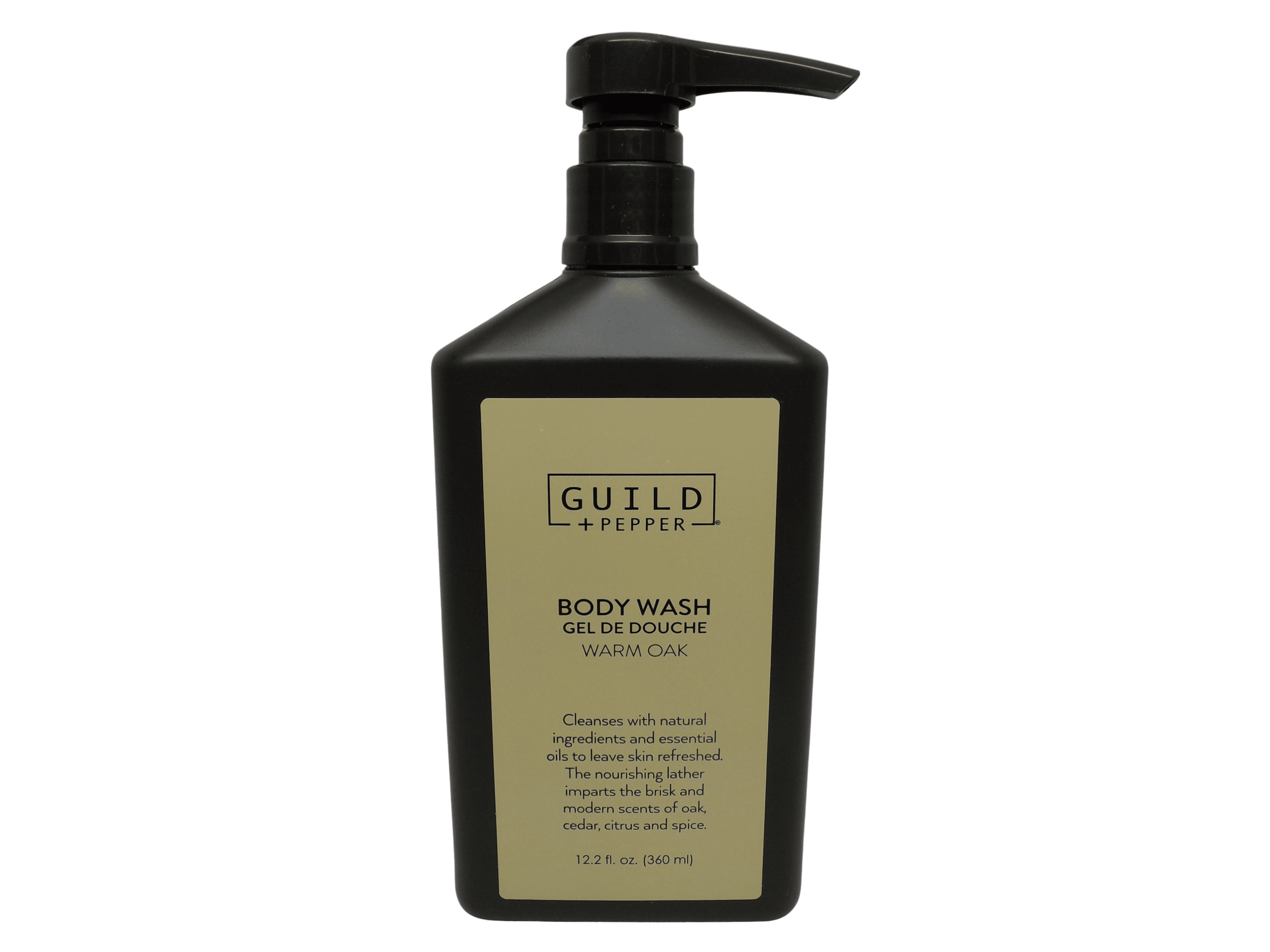 Gilchrist & Soames Guild and Pepper Warm Oak Body Wash Pump Bottle (12oz)