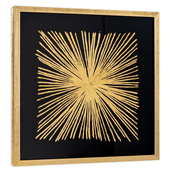 Gild Design House Aurous Flare 30" x 30" Shadow Box