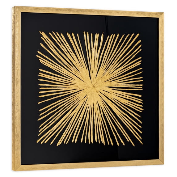 Gild Design House Aurous Flare 30" x 30" Shadow Box