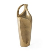 Gild Design House Kaius 16" Metal Table Vase, Large Gold