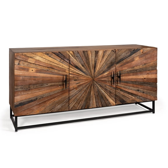 Gild Design House Preston 63" Wide 3 Door Reclaimed Wood Sideboard