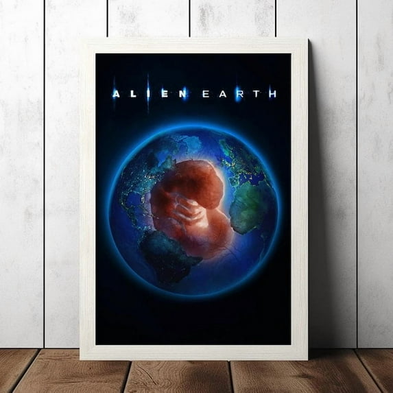 Gild Leaf Alien Earth 2025 Movie Poster, Print,Horror SciFi Room