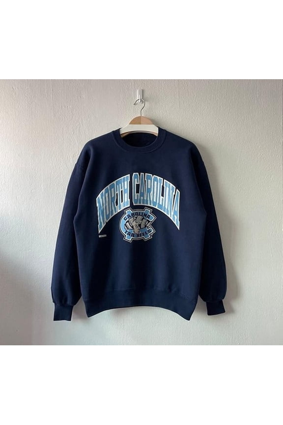 Vintage Unc Tar Heels Sweatshirt: 90S Crewneck, Size S-5XL T-Shirt, Graphic Tee, Casual Wear