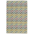 thumbnail image 1 of Gilda Handmade Geometric Wool Rug, Lime Green/Turquoise, 2ft x 3ft Accent Rug, 1 of 4