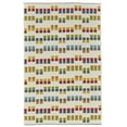 thumbnail image 1 of Gilda Handmade Linear Wool Rug, Marigold/Moss Green, 5ft x 8ft Area Rug, 1 of 4