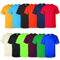 thumbnail image 1 of Gildan - 100% Ultra Cotton Men T-Shirt|6 oz, Classic Width, Rib Collar | Men’s Short Sleeve Tee |Mix Color Bulk -12 Pack Tees |Size 3X-Large, 1 of 5