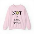 thumbnail image 1 of Gildan 18000 Sweatshirt, NOT A Basic Witch Sweatshirt, Witch Gift Idea, 1 of 1