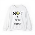 thumbnail image 1 of Gildan 18000 Sweatshirt, NOT A Basic Witch Sweatshirt, Witch Gift Idea, 1 of 1